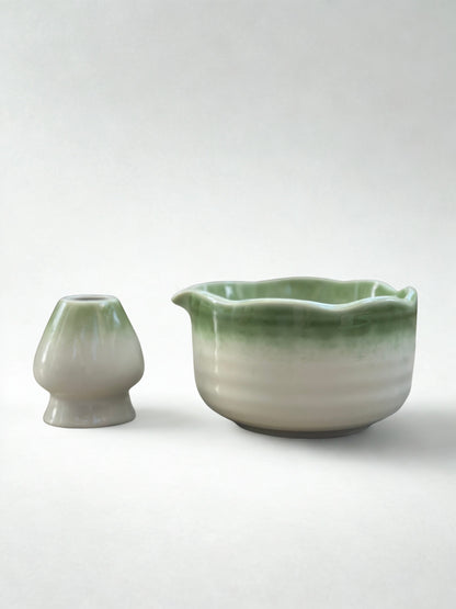 Hikari Midori Matcha Bowl and Holder