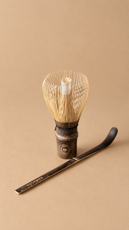 Kogecha Chasen (Handcrafted Bamboo Whisk) & Chashaku