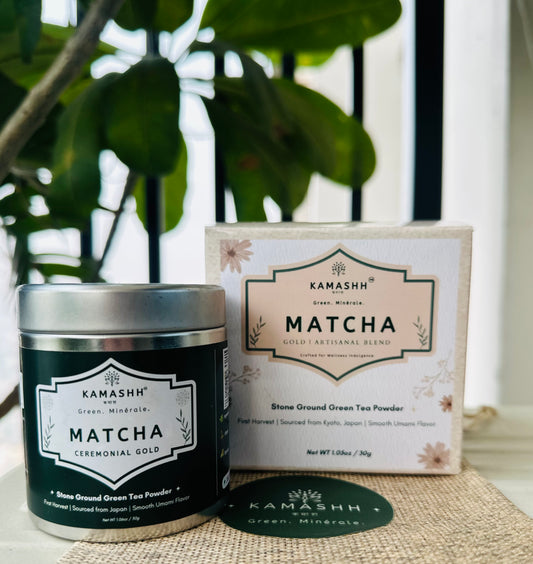 Finest ceremonial matcha from Japan by Kamashh India
