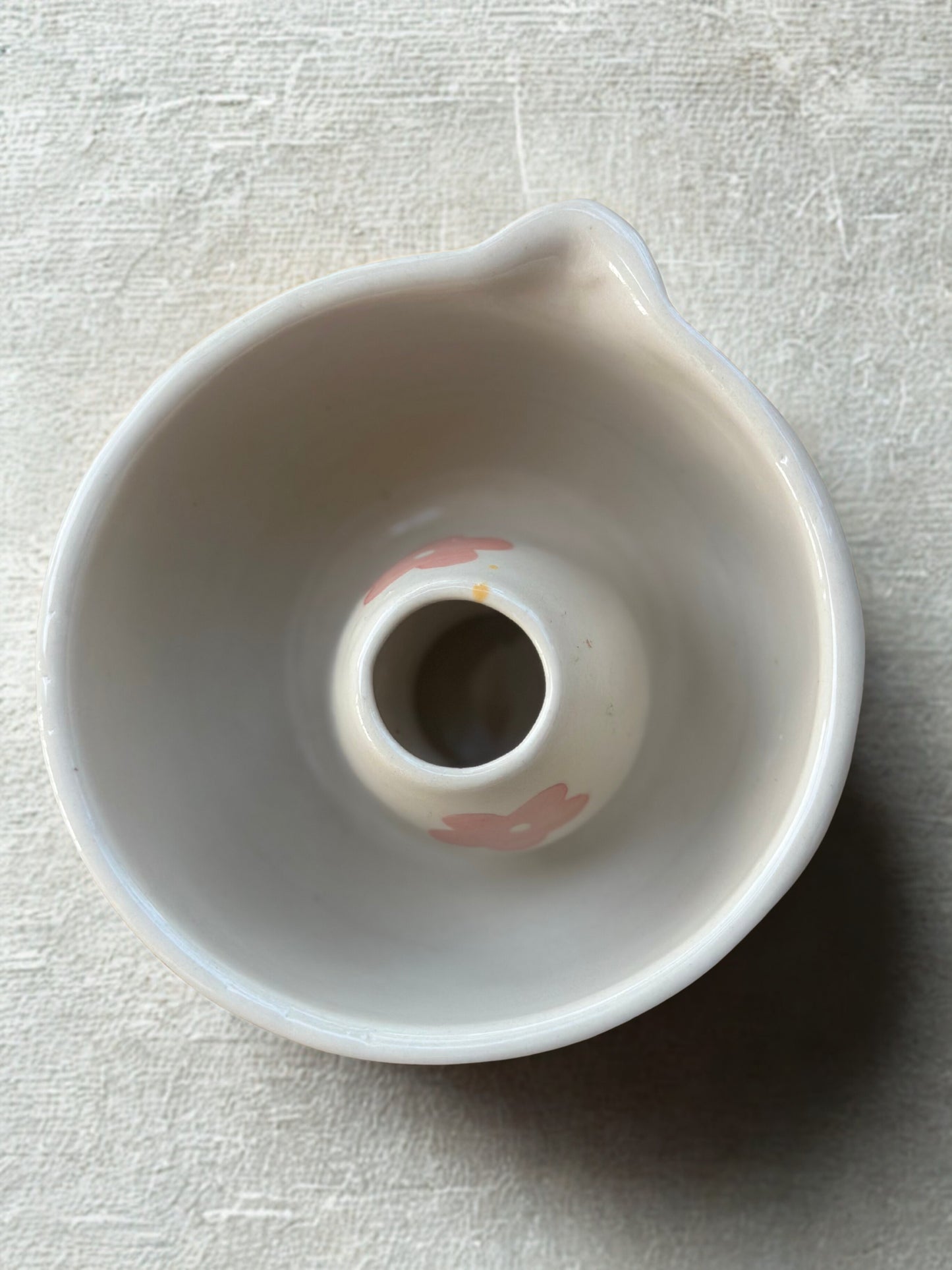 Ceramic Matcha bowl & Whisk Holder - Sakura Bloom Chawan