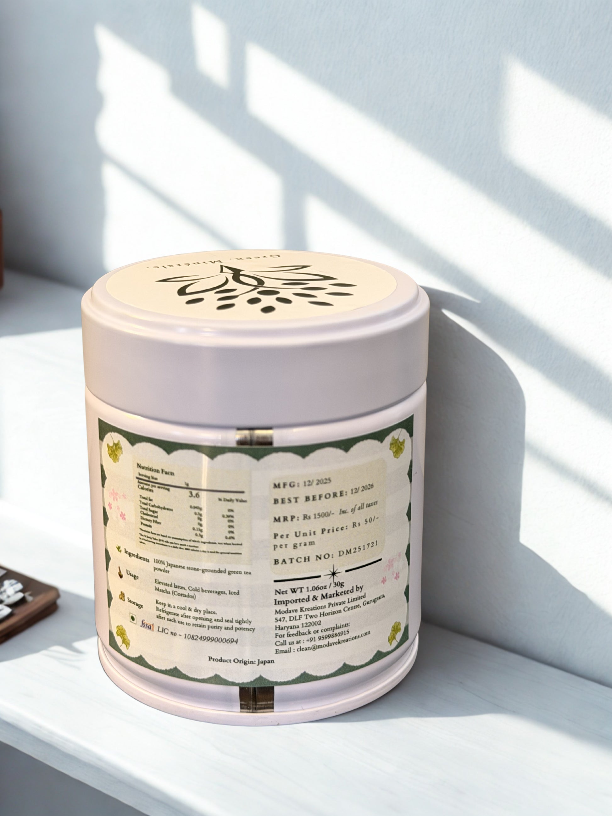 Daily matcha preparation using Kamashh N3 premium blend in India